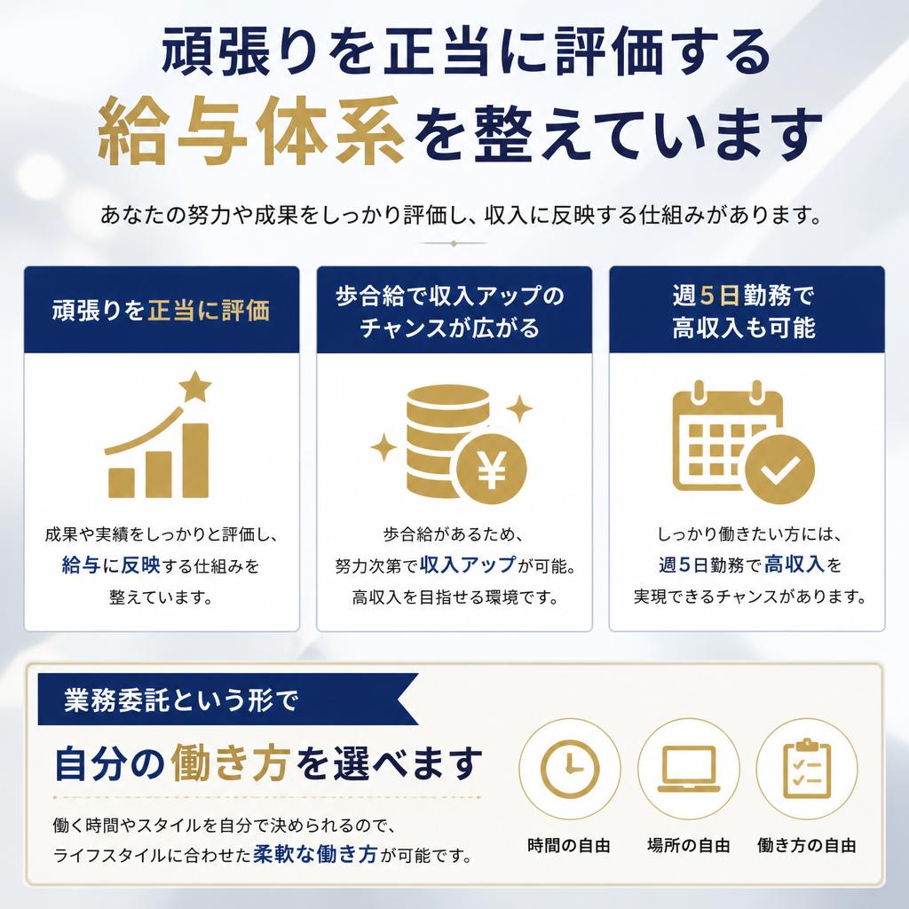 高収入を目指せる給与体系