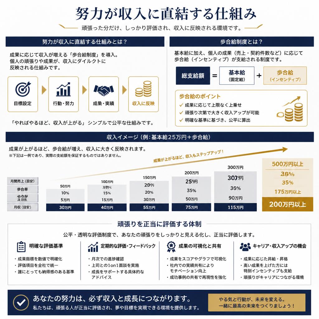 4. 高収入が見込める仕組み