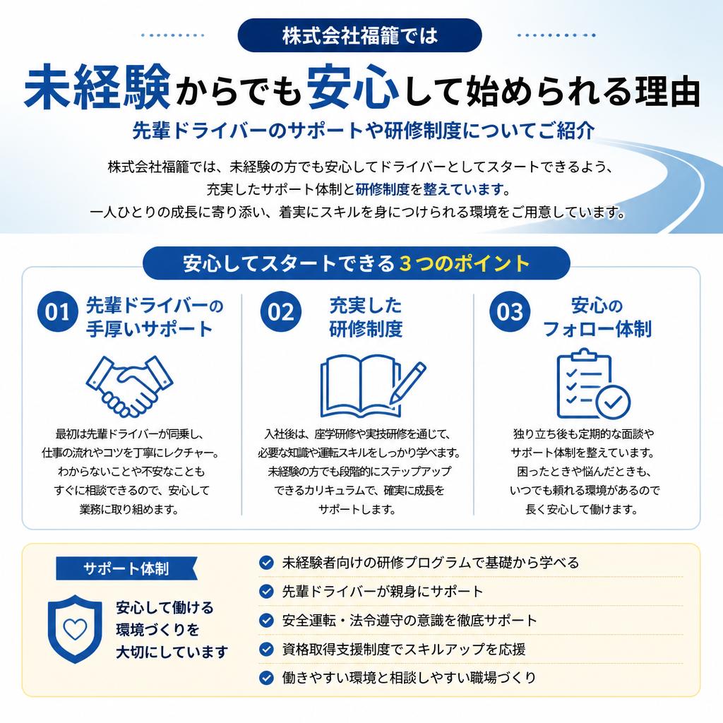 2. 未経験でも安心の働き方