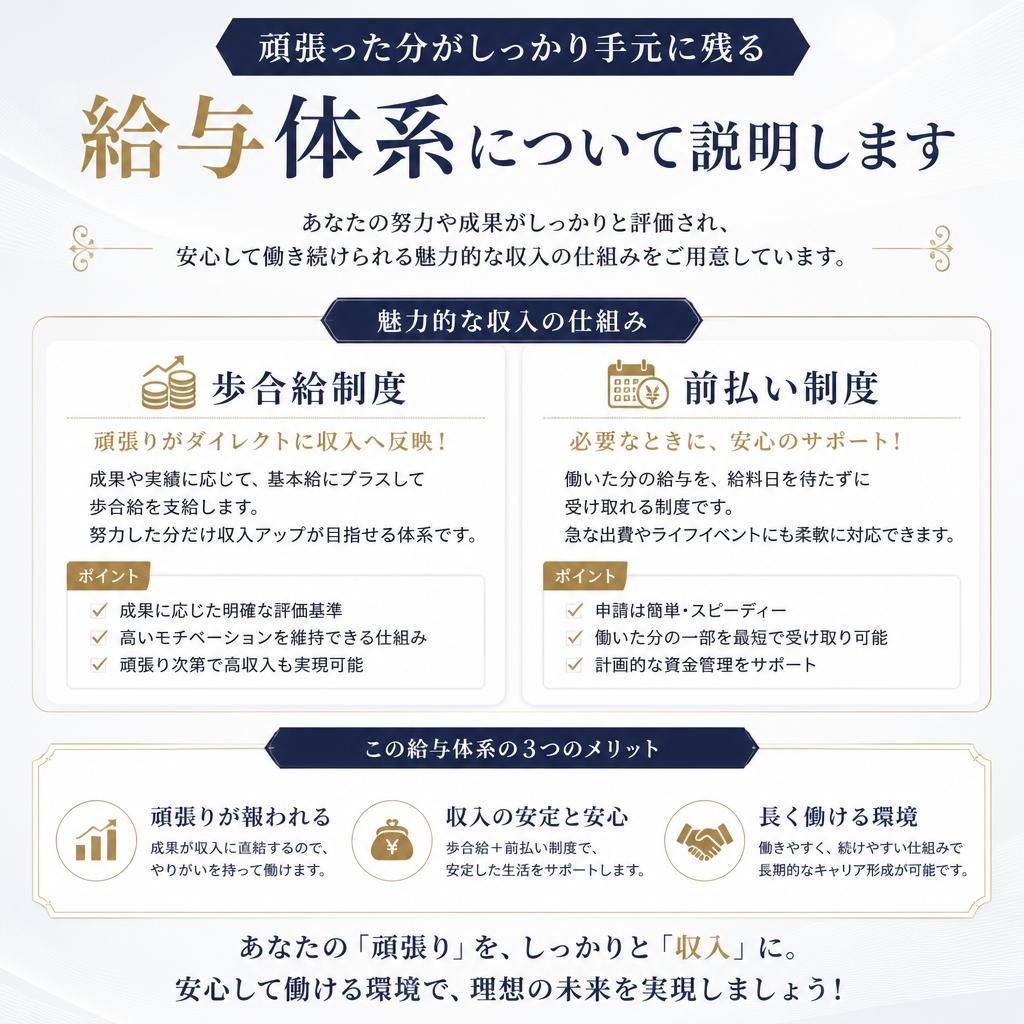 4. 高収入を目指せる仕組み