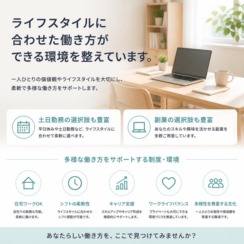3. 働きやすさを追求