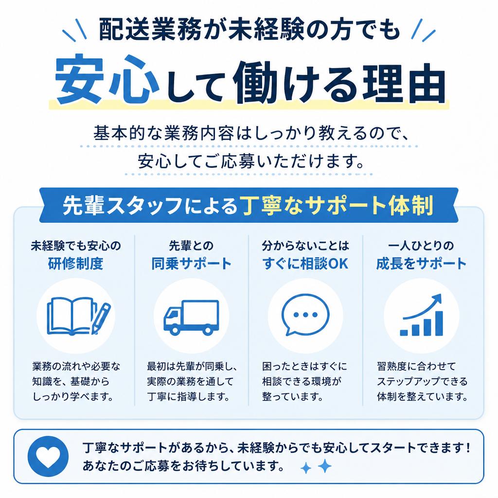 未経験でも安心