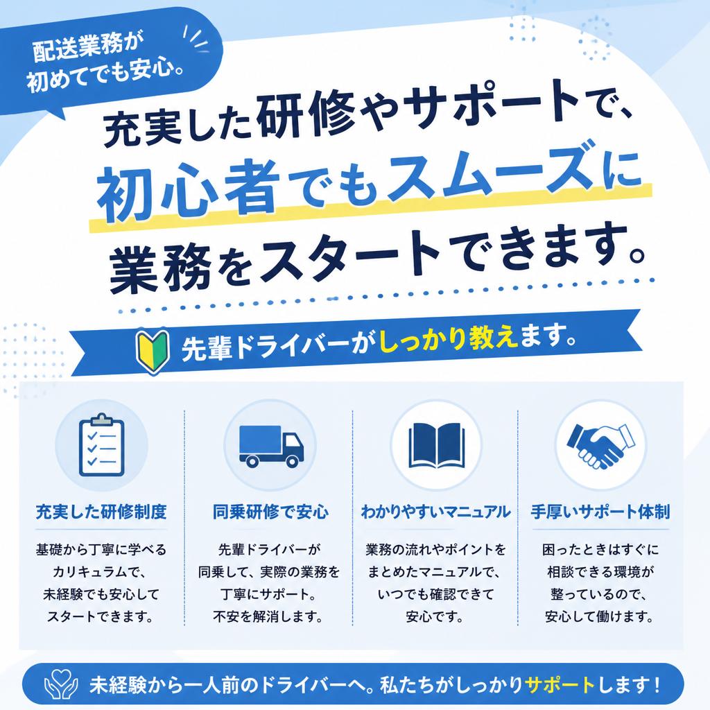未経験者歓迎！安心のサポート体制