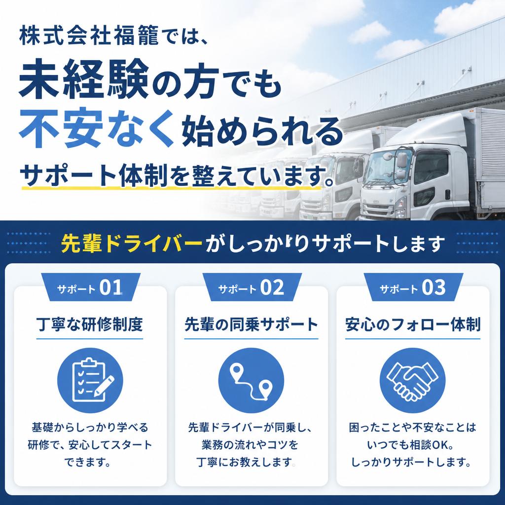 未経験者でも安心