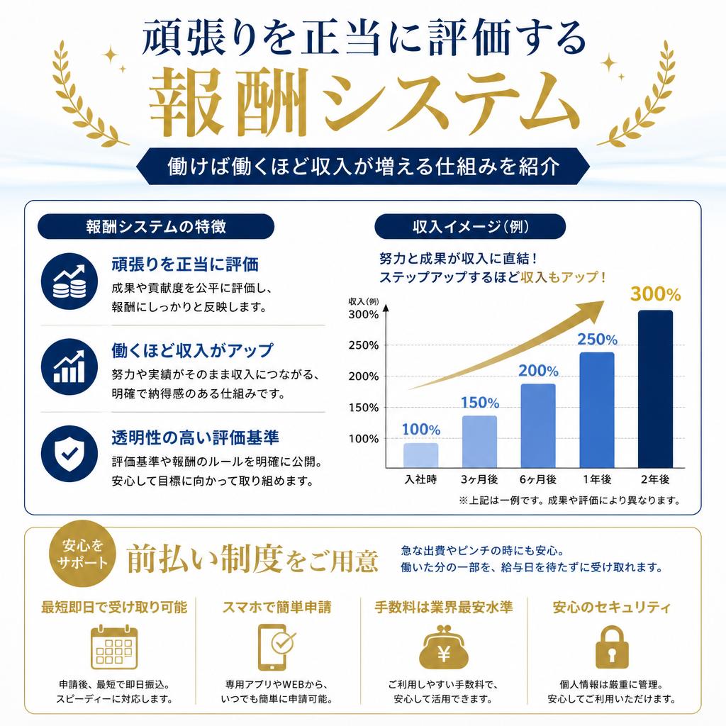 充実した給与体系
