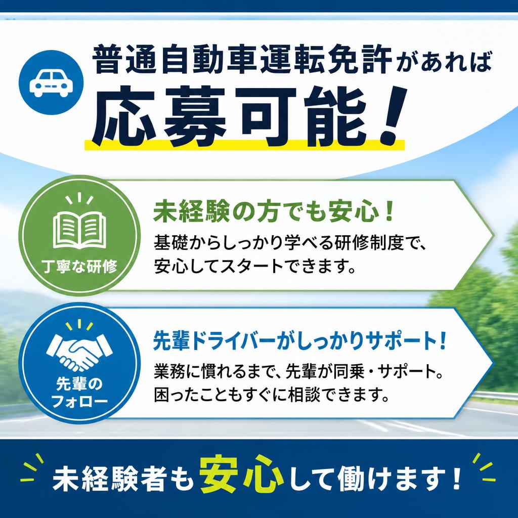 2. 未経験者も安心！充実のサポート体制