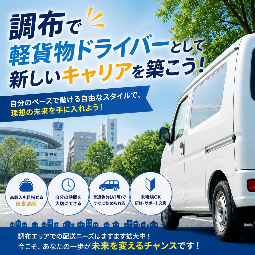 調布で軽貨物ドライバーとして新しいキャリアを築こう！