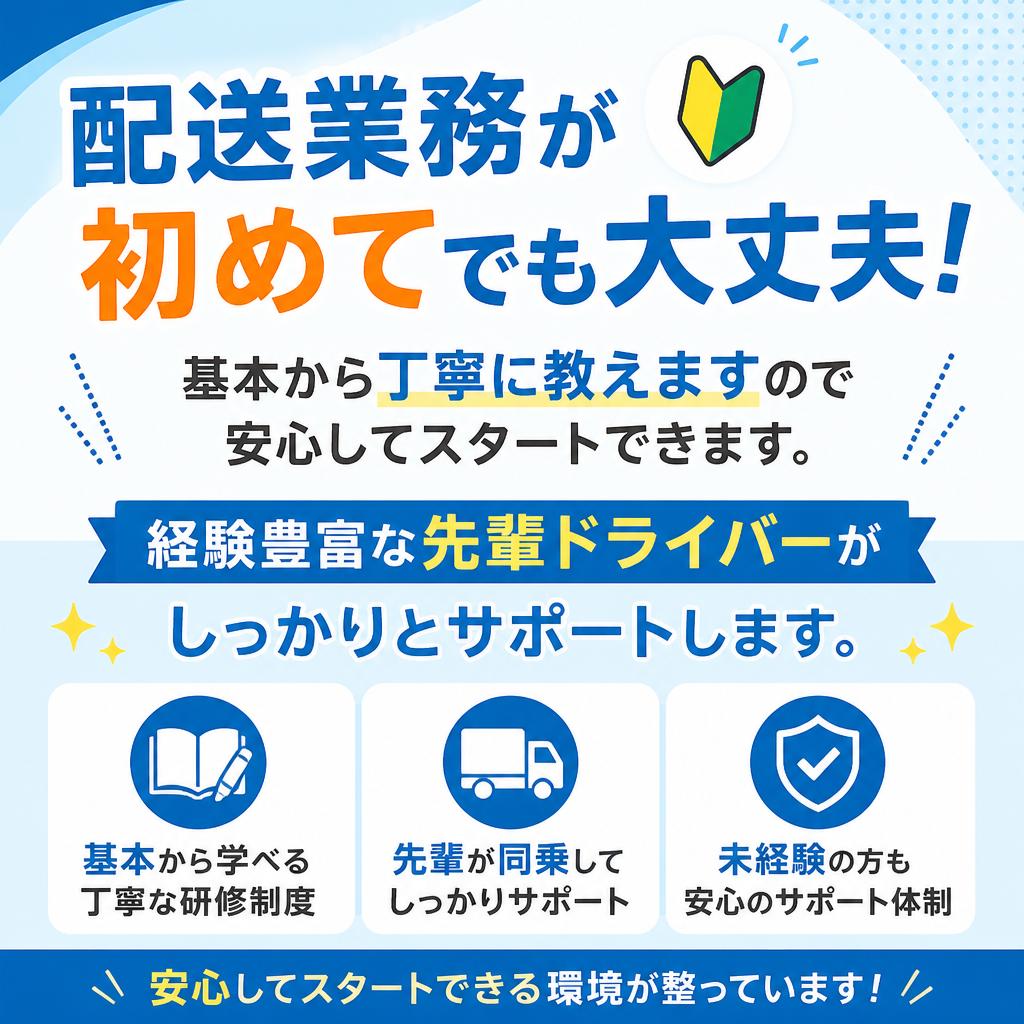 未経験者でも安心のサポート体制