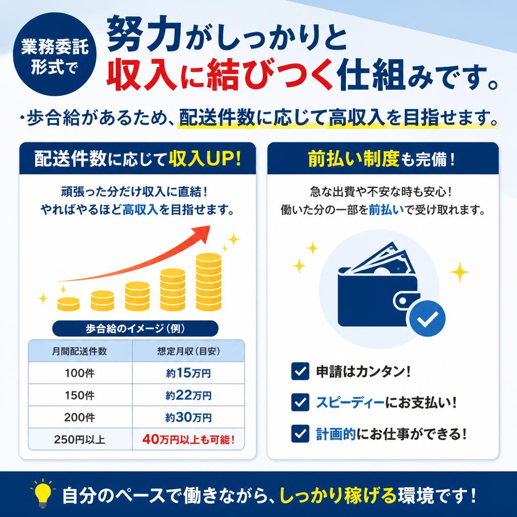 頑張った分だけ評価される給与体系