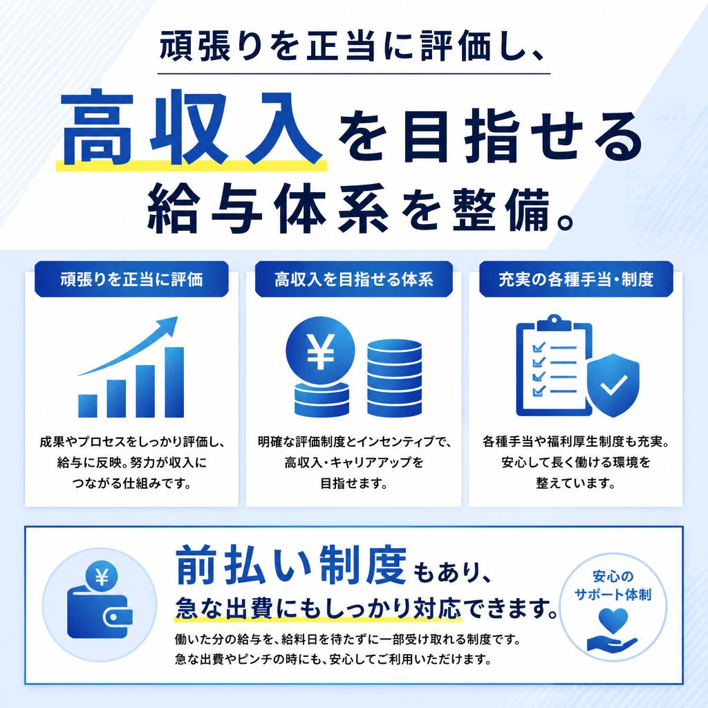 給与と待遇の充実