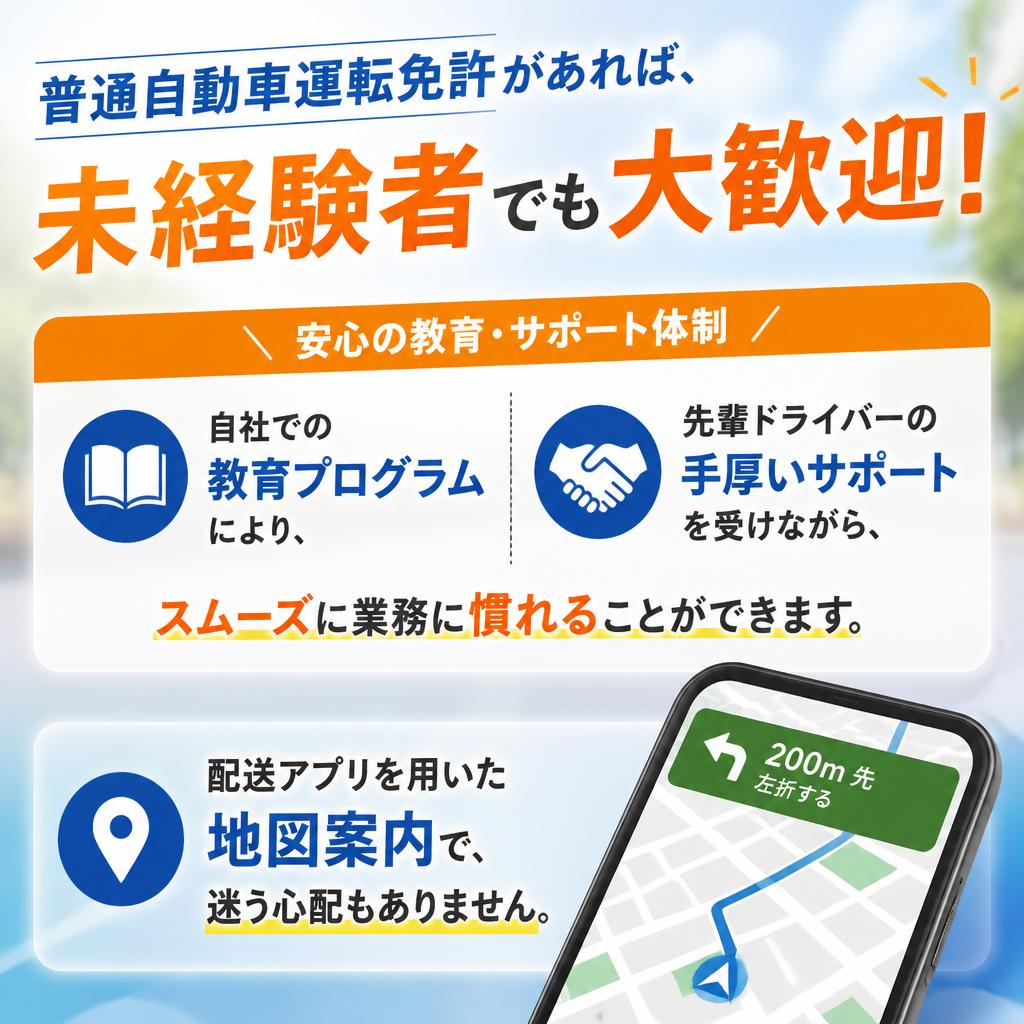 未経験でも安心のサポート体制