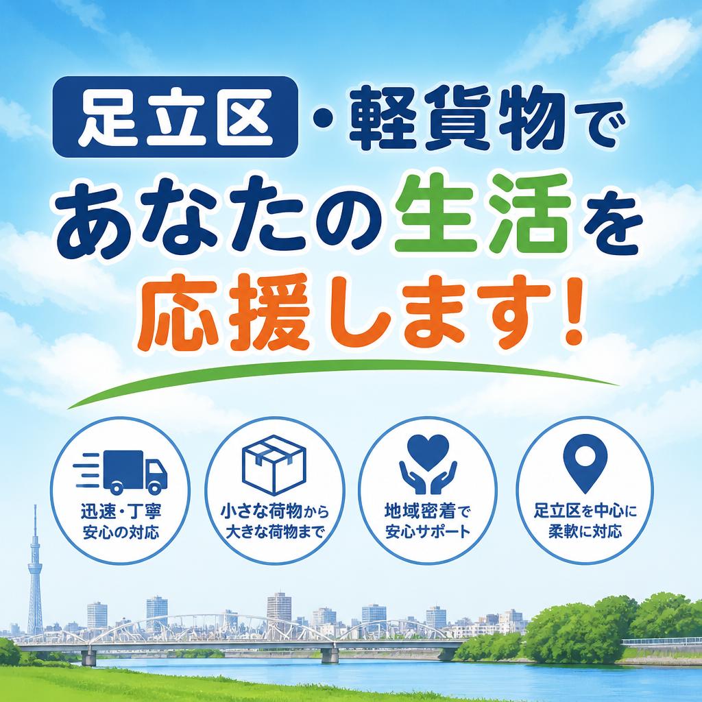 足立区・軽貨物であなたの生活を応援します！