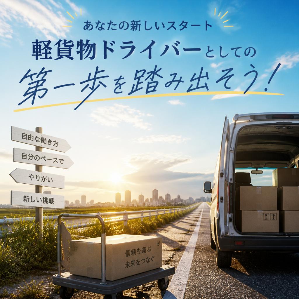 あなたの新しいスタート、軽貨物ドライバーとしての第一歩を踏み出そう！