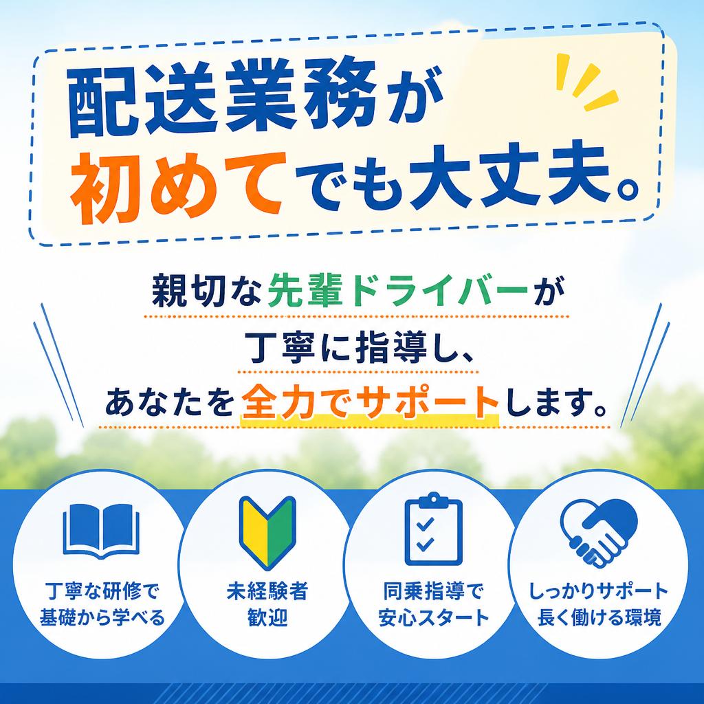 未経験者歓迎！安心のサポート体制