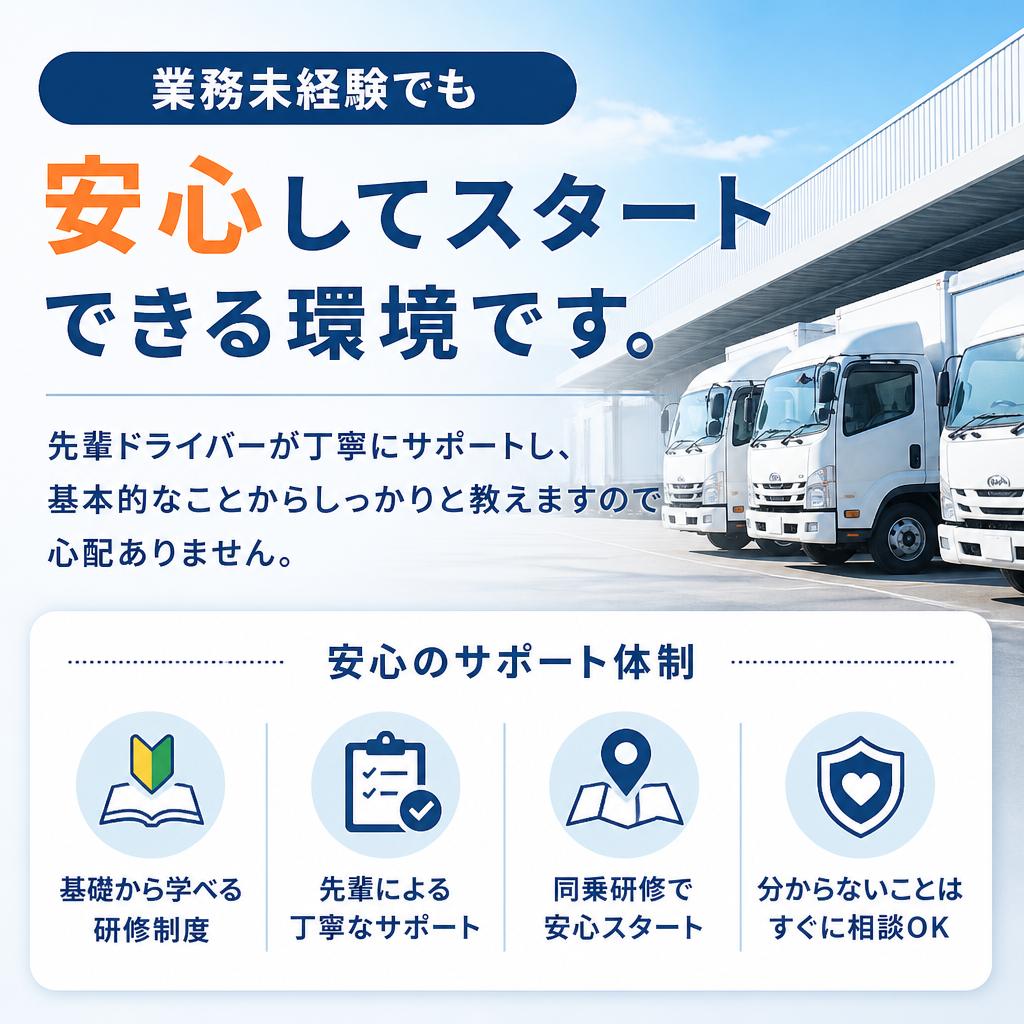 未経験者大歓迎！充実のサポート体制
