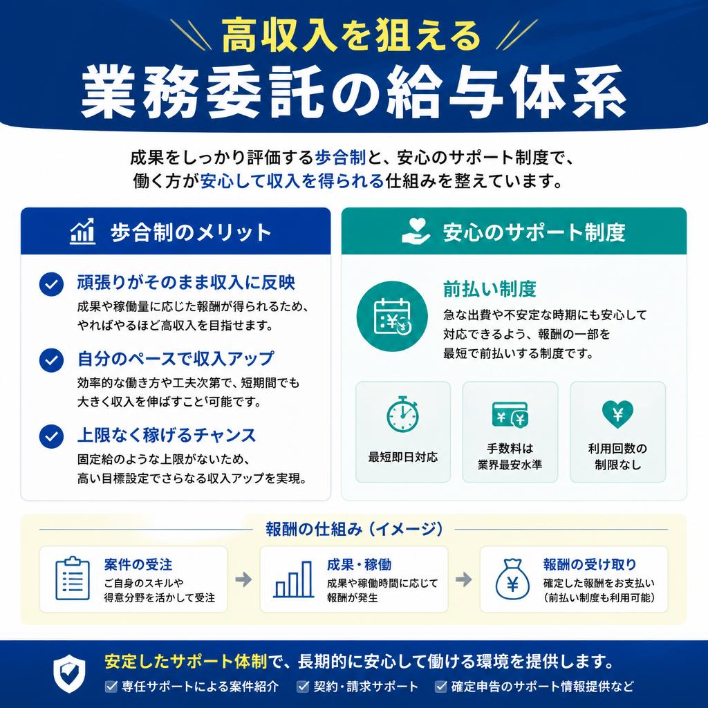 頑張りを反映する給与体系