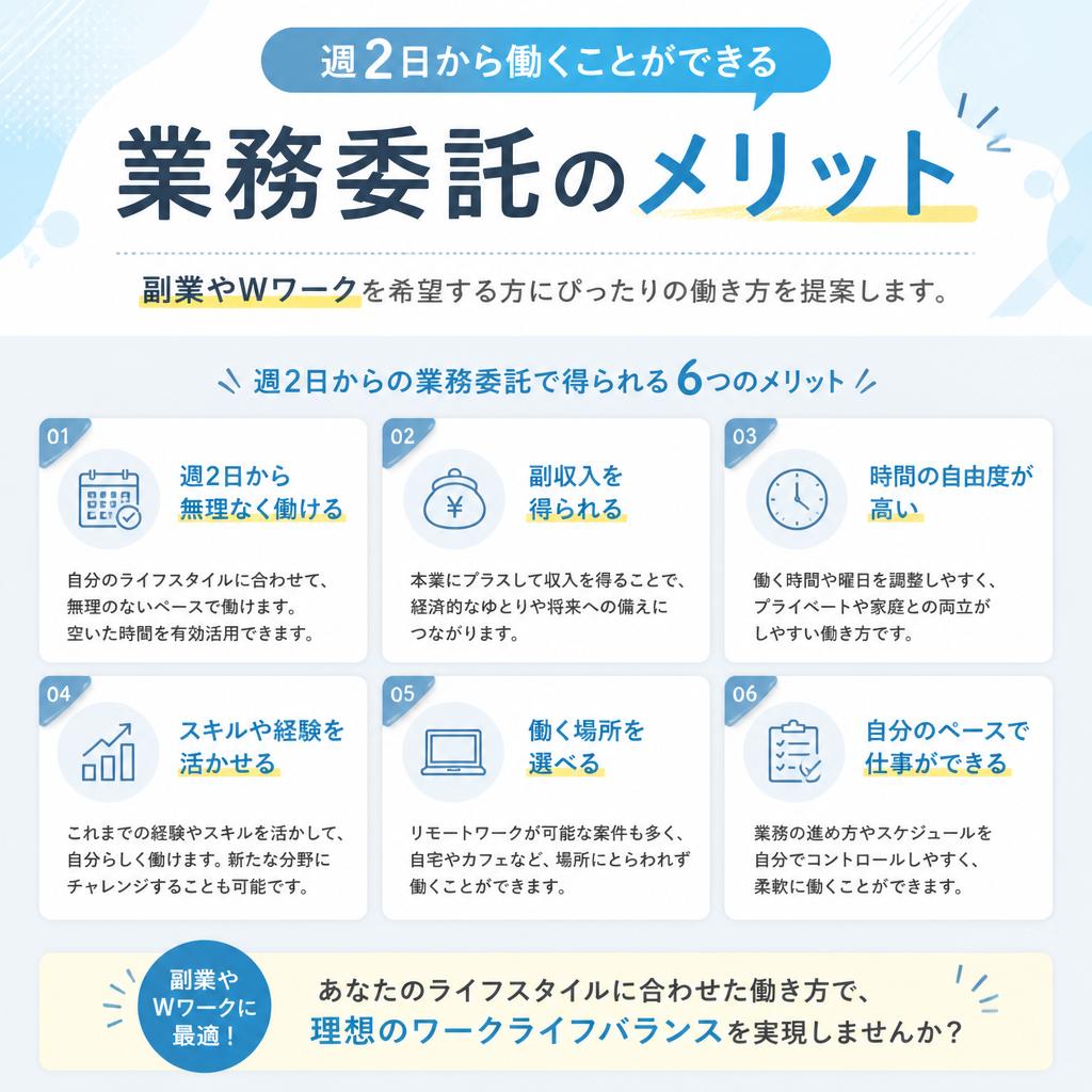 柔軟な働き方ができる