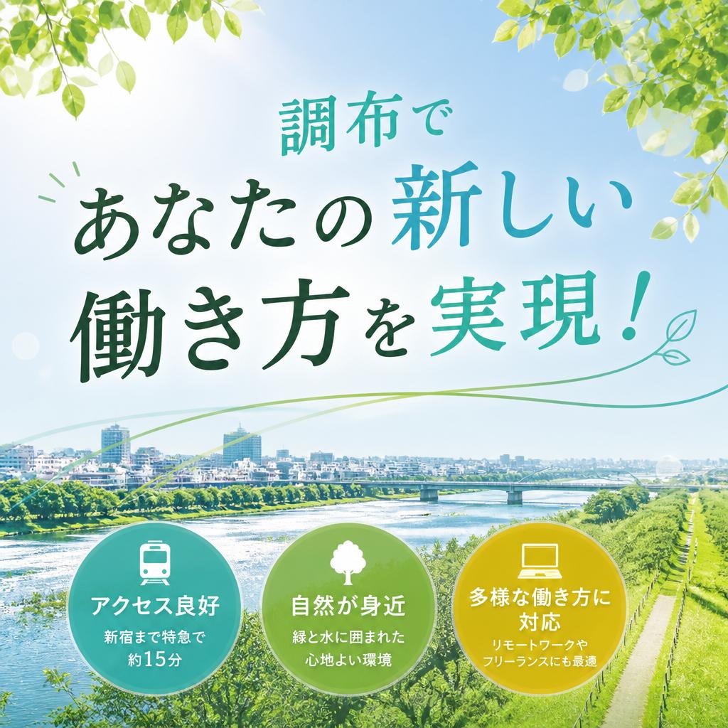 調布であなたの新しい働き方を実現！