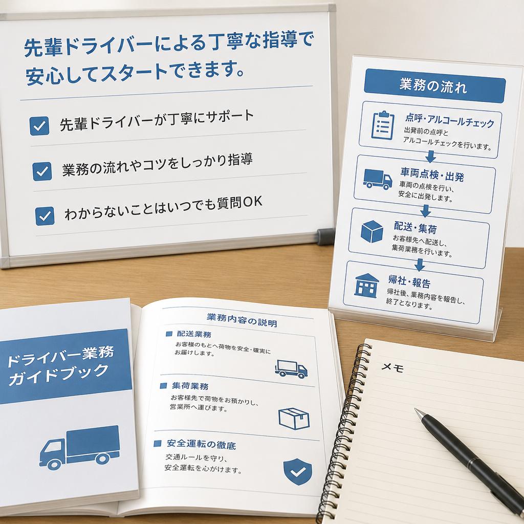 充実したサポートと研修制度