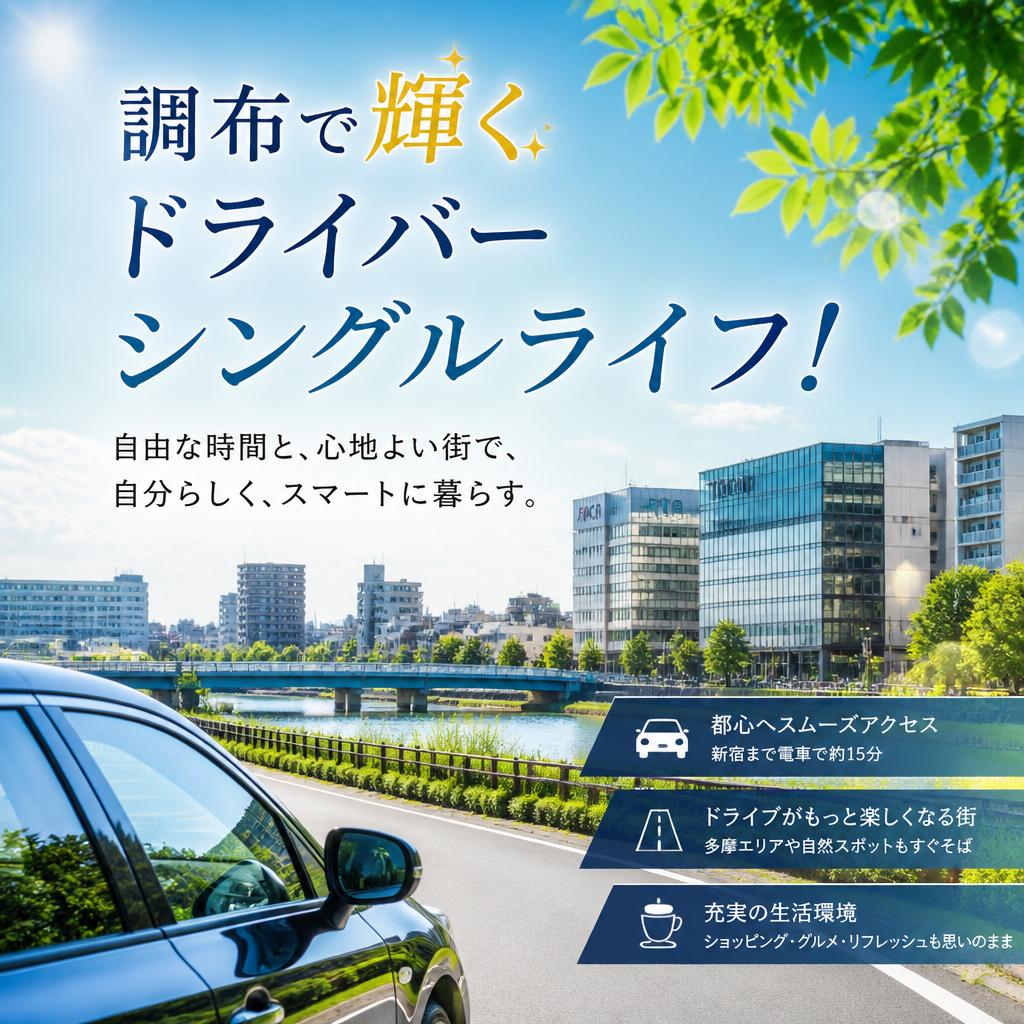 調布で輝くドライバーシングルライフ！