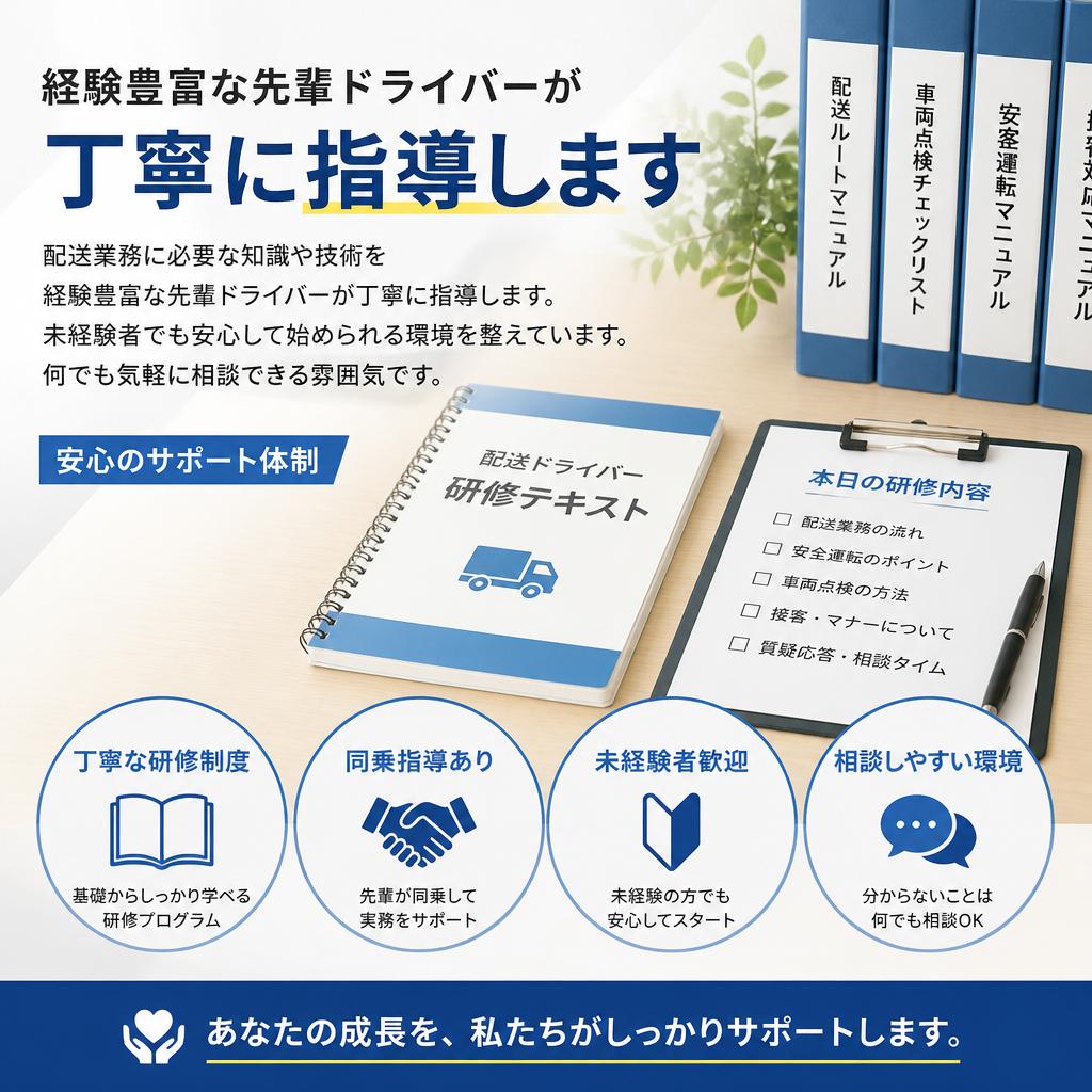 未経験でも安心！充実のサポート体制