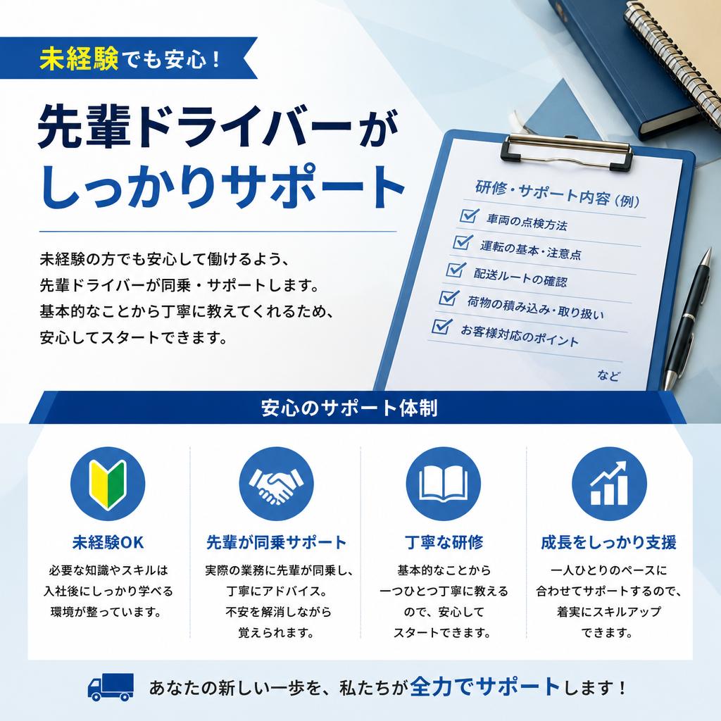 未経験者大歓迎！充実したサポート体制